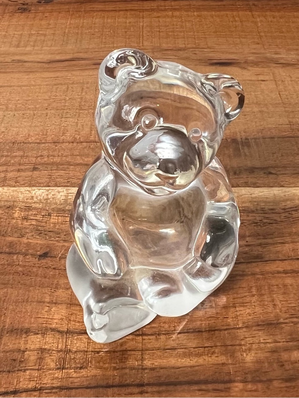 PRINCESS HOUSE LEAD CRYSTAL TEDDY BEAR